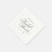 Elegantes Pearls-Brautparty Serviette (Ecke)