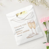 Elegantes Pearls & Prosecco Brautparty Vielen Dank Geschenktütchen (Versiegelt)