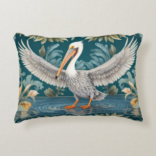 Elegantes Pelican Bird Tropical Paradise Dekokissen