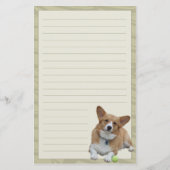 Elegantes Pembroke-Walisercorgi-Briefpapier Briefpapier (Vorderseite)