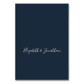 Elegantes Peonies Rustic Lanterns Navy Korallenhoc Tischnummer (Rückseite)