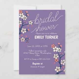 Elegantes Peonies- und Eukalyptus-Brautparty Einladung