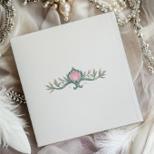 Elegantes Peonies Wedding Foil Gästebuch