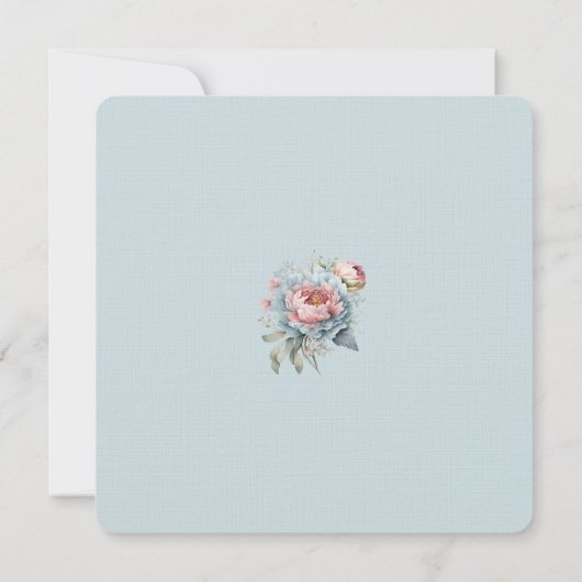 Elegantes Peony Floral Mother's Day Brunch Einladung (Rückseite)