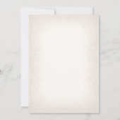 Elegantes Peony Pink Vintage Hochzeitsmenü Einladung (Rückseite)