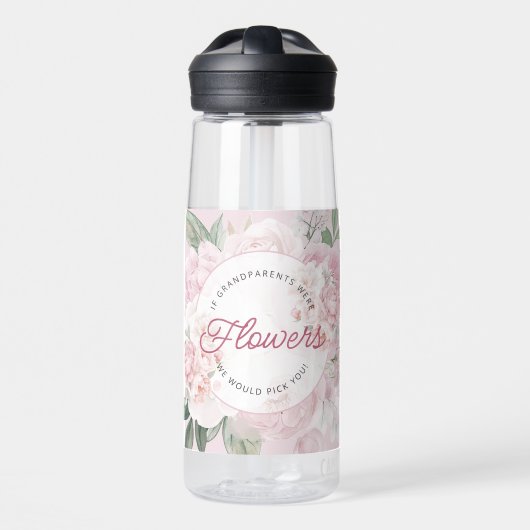 Elegantes Peony, wir wählen dir Grandkids Names Trinkflasche (Vorne)