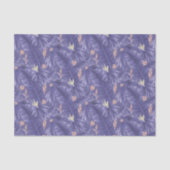 elegantes periwinkle blumengekacheltes Muster Seidenpapier (Vorderseite)