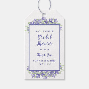 Elegantes Periwinkle Brautparty Geschenkanhänger