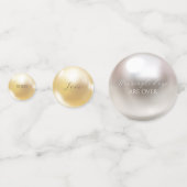 Elegantes Perlen und Brautparty der Staatsanwaltsc Konfetti (Vorderseiten)