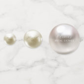 Elegantes Perlen und Brautparty der Staatsanwaltsc Konfetti (Rückseiten)