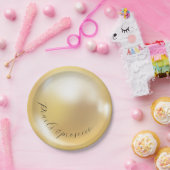 Elegantes Perlen und Brautparty der Staatsanwaltsc Pappteller (Party)