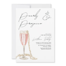 Elegantes Perlen und Prosecco-Brautparty