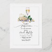 Elegantes Perlen und Prosecco-Brautparty