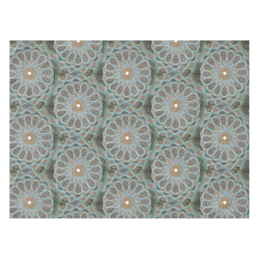 Elegantes Persisches Blaues arabisches Orientalisc Tischdecke (Vorderseite (Horizontal))