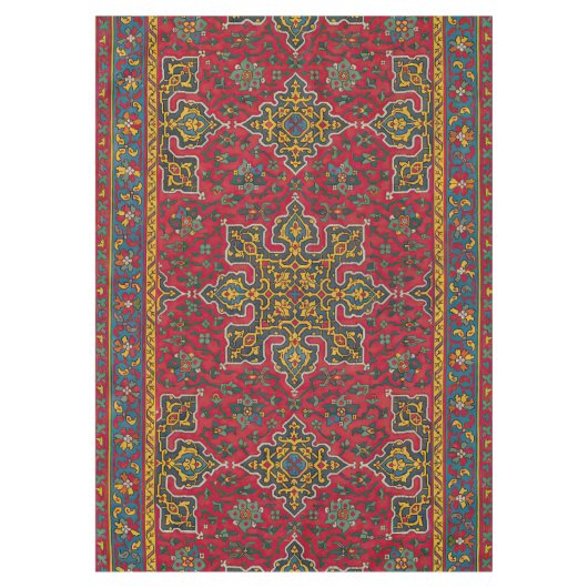 Elegantes Persisches Rug Pattern Tischdecke (Vorderseite)