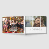 Elegantes Personal Foto Bat Mitzvah Gästebuch (Voll)