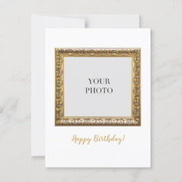 Elegantes Personal Foto Happy Birthday Postcard Postkarte