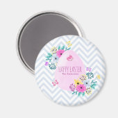 Elegantes Personalisiert Happy Osterfest | Magnet (Vorderseite/Rückseite)