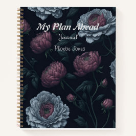 Elegantes Personalisiert Name Peonies Journal Notizblock