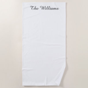Elegantes Personalisiertes Badetuch