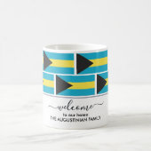 Elegantes Personalisiertes BAHAMAS FLAG Willkommen Kaffeetasse (Mittel)