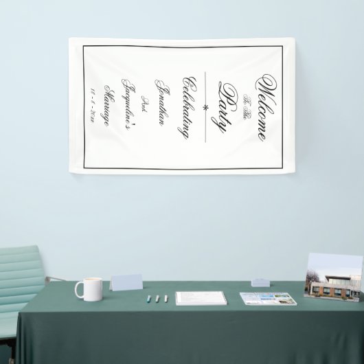 Elegantes Personalisiertes Begrüßungsbanner Banner (Messeveranstaltung)