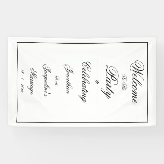 Elegantes Personalisiertes Begrüßungsbanner Banner (Horizontal)