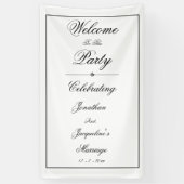 Elegantes Personalisiertes Begrüßungsbanner Banner (Vertikal)