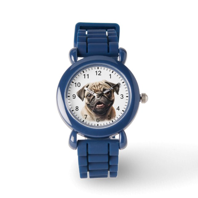 Elegantes Personalisiertes benutzerdefiniertes Fot Armbanduhr (Vorderseite)