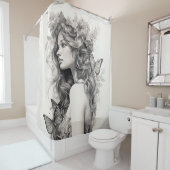 Elegantes Personalisiertes benutzerdefiniertes Fot Duschvorhang (Beispiel)