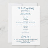 Elegantes Personalisiertes Blue Hydrangea Wedding  Save The Date (Rückseite)