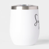 Elegantes Personalisiertes Brautparty Wine Tumbler (Vorderseite)