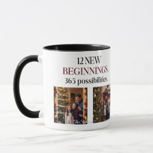 Elegantes Personalisiertes Calendar-Foto 2025 Tasse