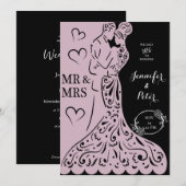 Elegantes Personalisiertes Einladungsteam Einladung (Vorne/Hinten)