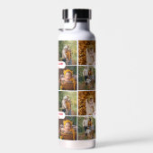 elegantes personalisiertes Foto-Collage-Muster Trinkflasche (Rechts)
