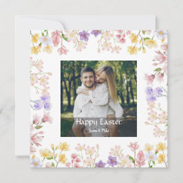 Elegantes personalisiertes Foto Frohe Ostern Feiertagskarte