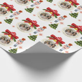 Elegantes Personalisiertes Foto Geschenkpapier (Ecke)