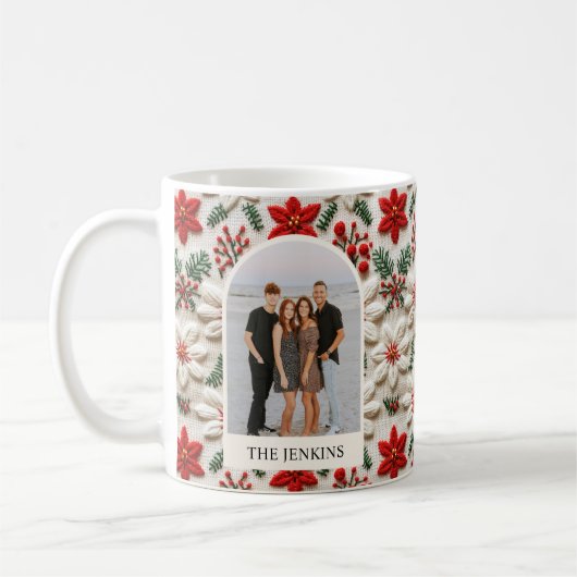 Elegantes Personalisiertes Foto Kaffeetasse (Links)