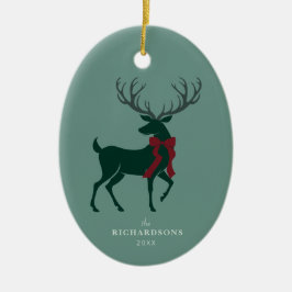 Elegantes Personalisiertes Foto Weihnachten Keramik Ornament