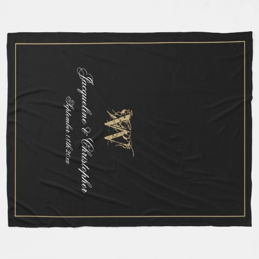 Elegantes Personalisiertes, frisch gezogenes Keepa Fleecedecke (Vorderseite (Horizontal))