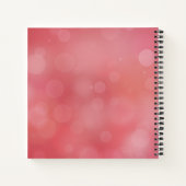 Elegantes Personalisiertes Gästebuch zum Muttertag Notizbuch (Rückseite)