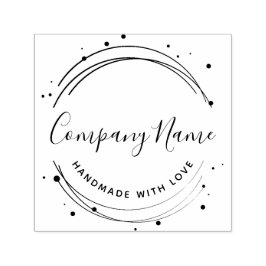 Elegantes Personalisiertes Geschäftslogo Permastempel