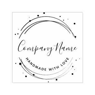 Elegantes Personalisiertes Geschäftslogo Permastempel