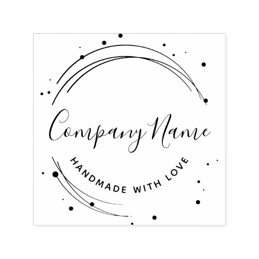 Elegantes Personalisiertes Geschäftslogo Permastempel (Design)