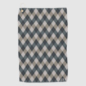 Elegantes personalisiertes Golf Golfhandtuch (Vorderseite)