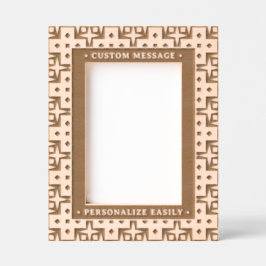 Elegantes Personalisiertes Gravieren Geometrische  Geätzte Rahmen