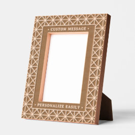 Elegantes Personalisiertes Gravieren Geometrische  Geätzte Rahmen