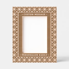 Elegantes Personalisiertes Gravieren Geometrische  Geätzte Rahmen