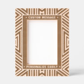 Elegantes Personalisiertes Gravieren Geometrische Geätzte Rahmen (Vorderseite)