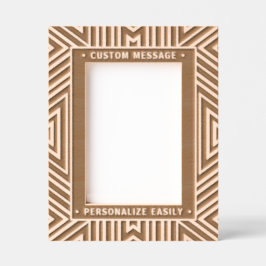 Elegantes Personalisiertes Gravieren Geometrische  Geätzte Rahmen